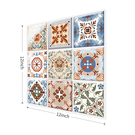 Moroccan Patchwork Peel and Stick Wall Decor – 10 Pack